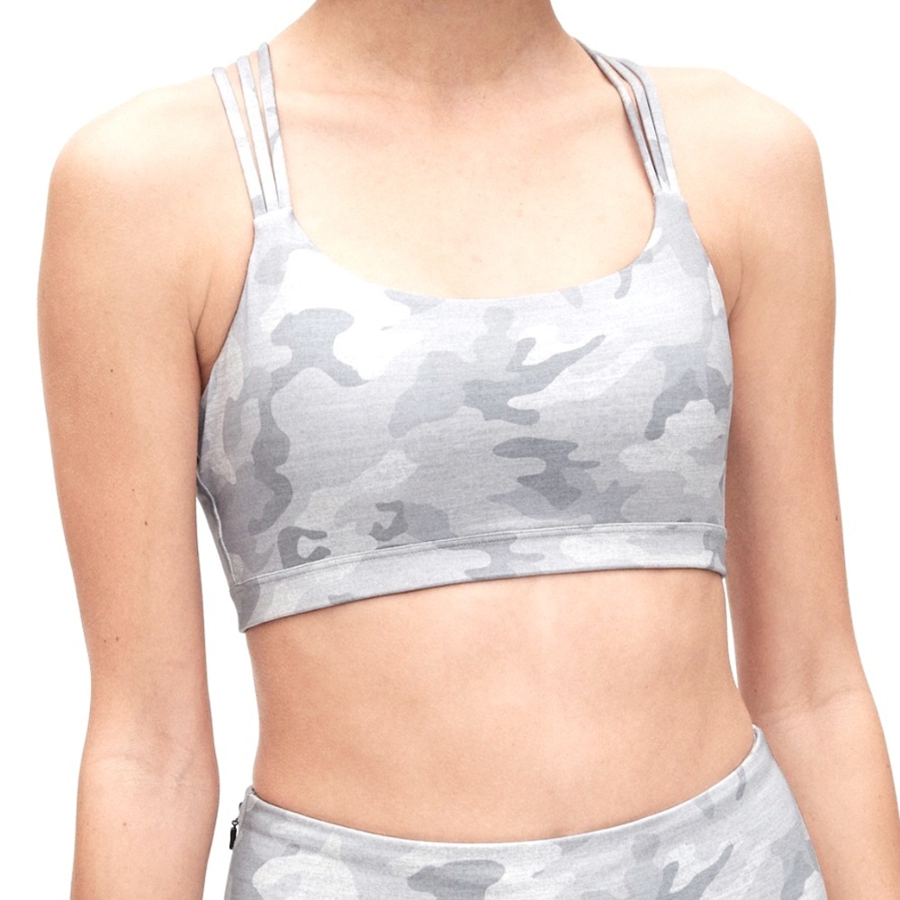 Gap grey camo sports bra size XL